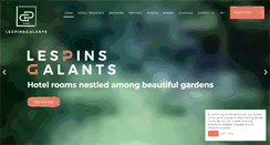 Desktop Screenshot of lespinsgalants.fr